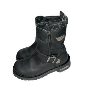 Milwaukee Motorcycle Clothing Co. Women Afterburner Leather Boots Black Size 8C